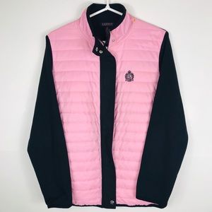 Lauren Ralph Lauren Pink/Black Zip Jacket 2XL